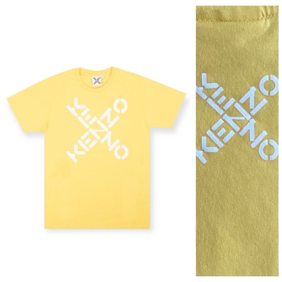 Kenzo Other - Kenzo Yellow Vanilla Sport Big X Logo Cotton T-shirt Medium